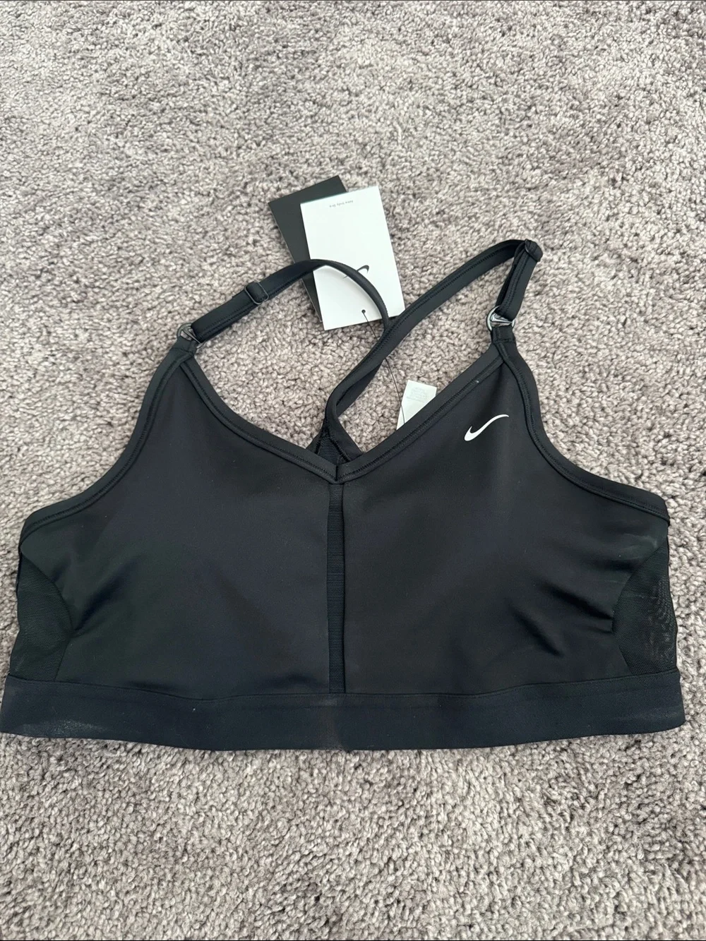 Nike Black Strappy Sports Bra